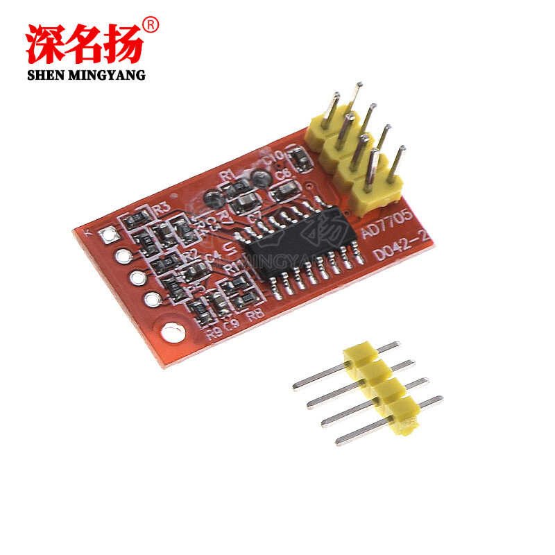 5 Stuks AD7705 16-bit ADC Data-acquisitiemodule – Dubbele Ingang, Programmeerbare Versterking, SPI-interface, 3.3V/5V 3 miniatura