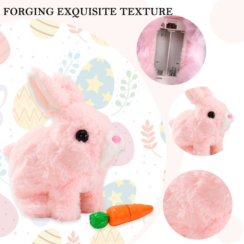 97 Easter Electric Hopping Bunny Bunnies Can Walk Talk Plush Rabbit ...