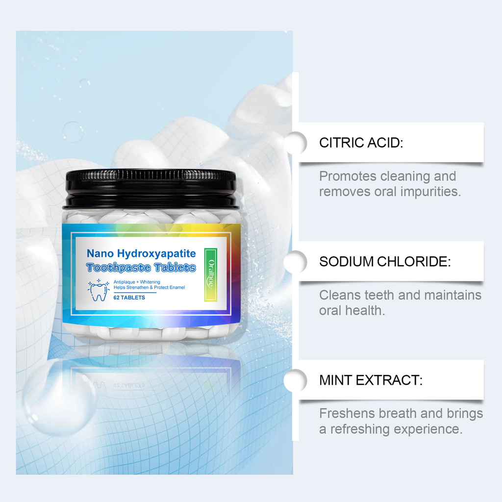 Toothpaste Tablet,Chewable Toothpaste Tablets,Flouride Free Toothpaste ...