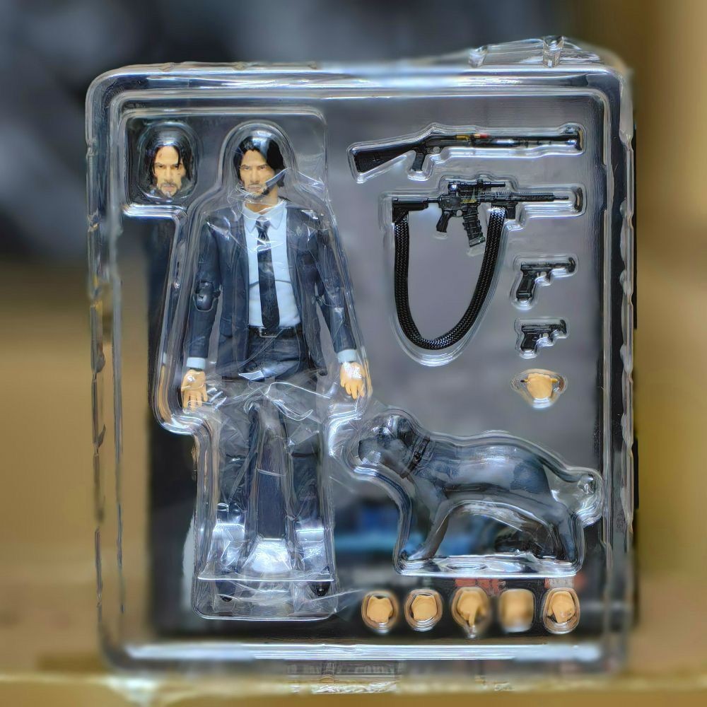 Figurine Articulée John Wick Mafex 1/12 - 15 Cm, PVC, édition 2025, Neuf Sous Blister