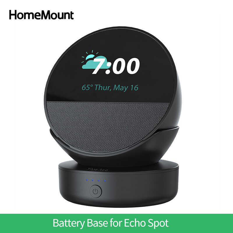 Portable 5000mah Battery Base Echo Spot 2024 Release With Usb-c 