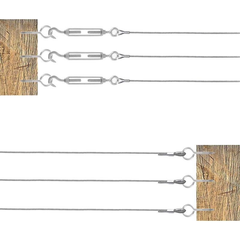 PVC coated cable railing wire fence roll kit Heavy 304 stainless steel ...