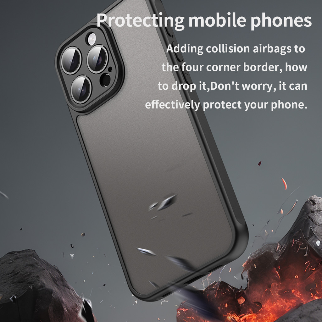 Armor Matte Clear Case for Apple iPhone 16 15 14 13 12 Pro Max 16e ...