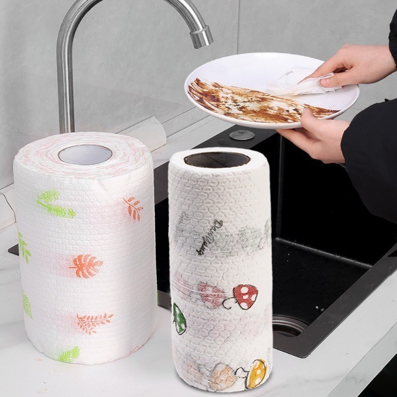 Reusable Cleaning Cloths Non-Woven Fabric, Multi-Purpose Kitchen Towels ...