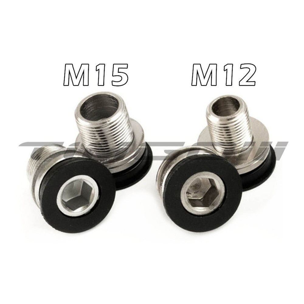 2PCS M12/M15 Octalink Crankset Bolt MTB Bike Bottom Bracket Axle Screw