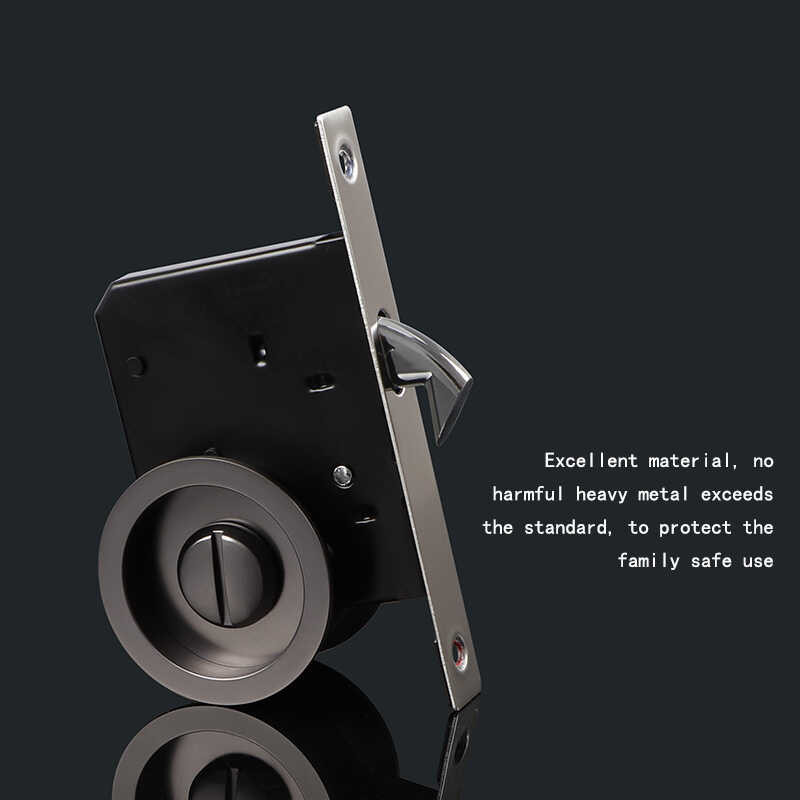 KNORR TOP Modern Invisible Sliding Zinc Alloy Hook Hidden Door Lock ...