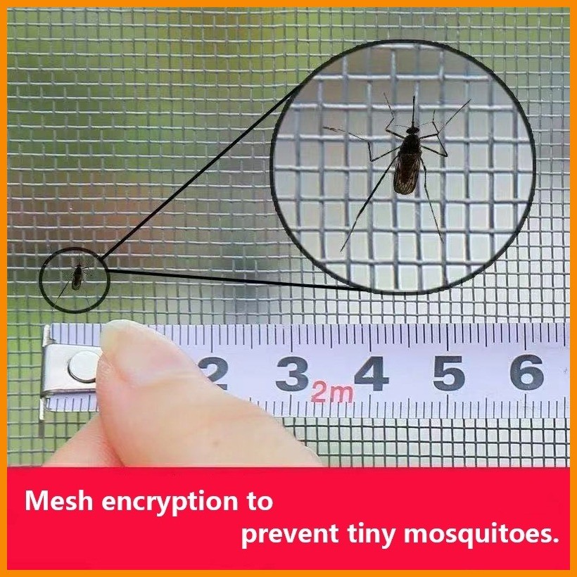 Suez Upgrade Anti Mosquito Net Window Screen Magnetic With Velcro Mesh ...