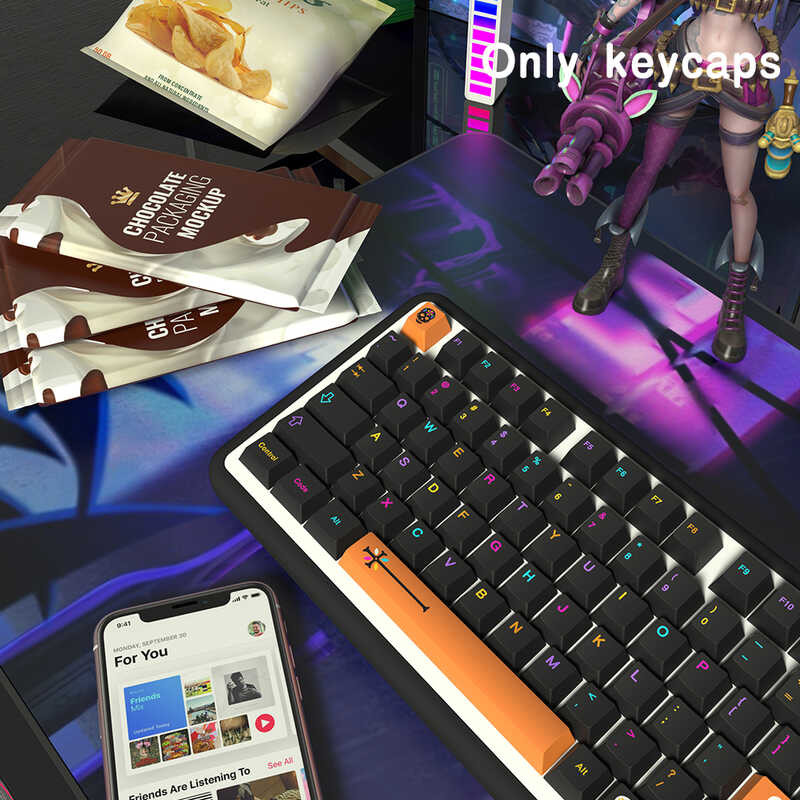 World Underground Keycaps For nical Keyboard Brazilian Japanese Korean ...
