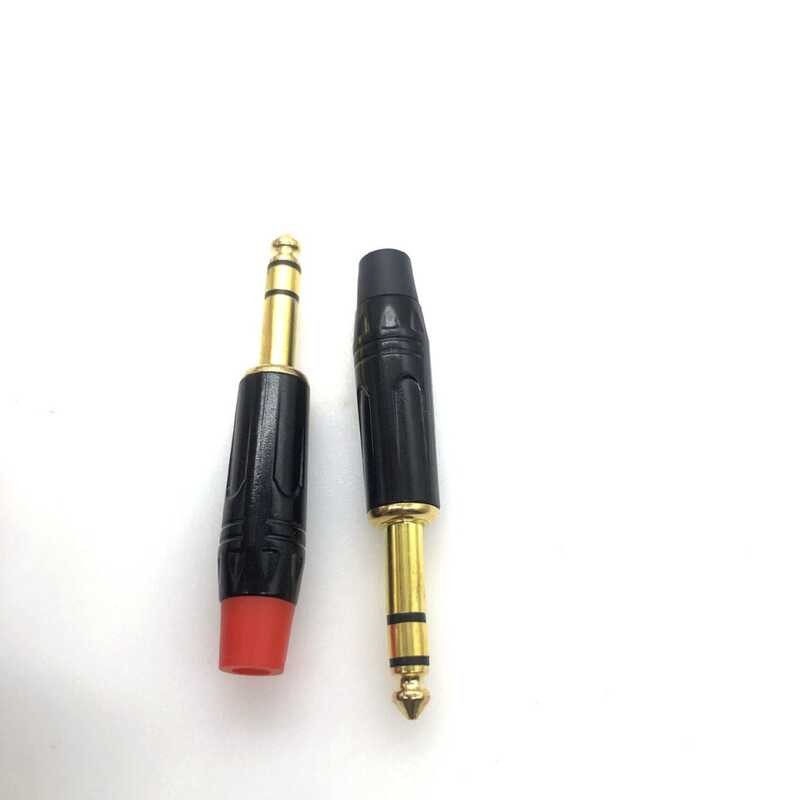 Gold Plated 6.5 Three Microphone Mixing Console Plug, Dual Single ...