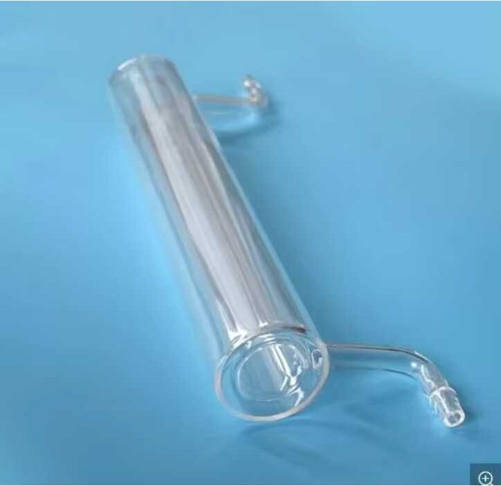 Double Custom Laboratory Clear Quartz Diverter Condensing Tube Glass ...
