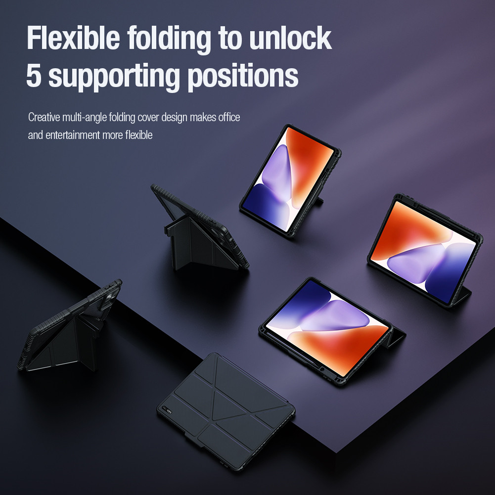 NILLKIN Case For Xiaomi Pad 8 Pro / Pad 8 Multi-Angle Stand Sliding ...