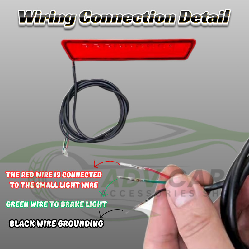 Universal 86cm Led / No Led Car Rear Lip Car Rear Bumper Chassis ...