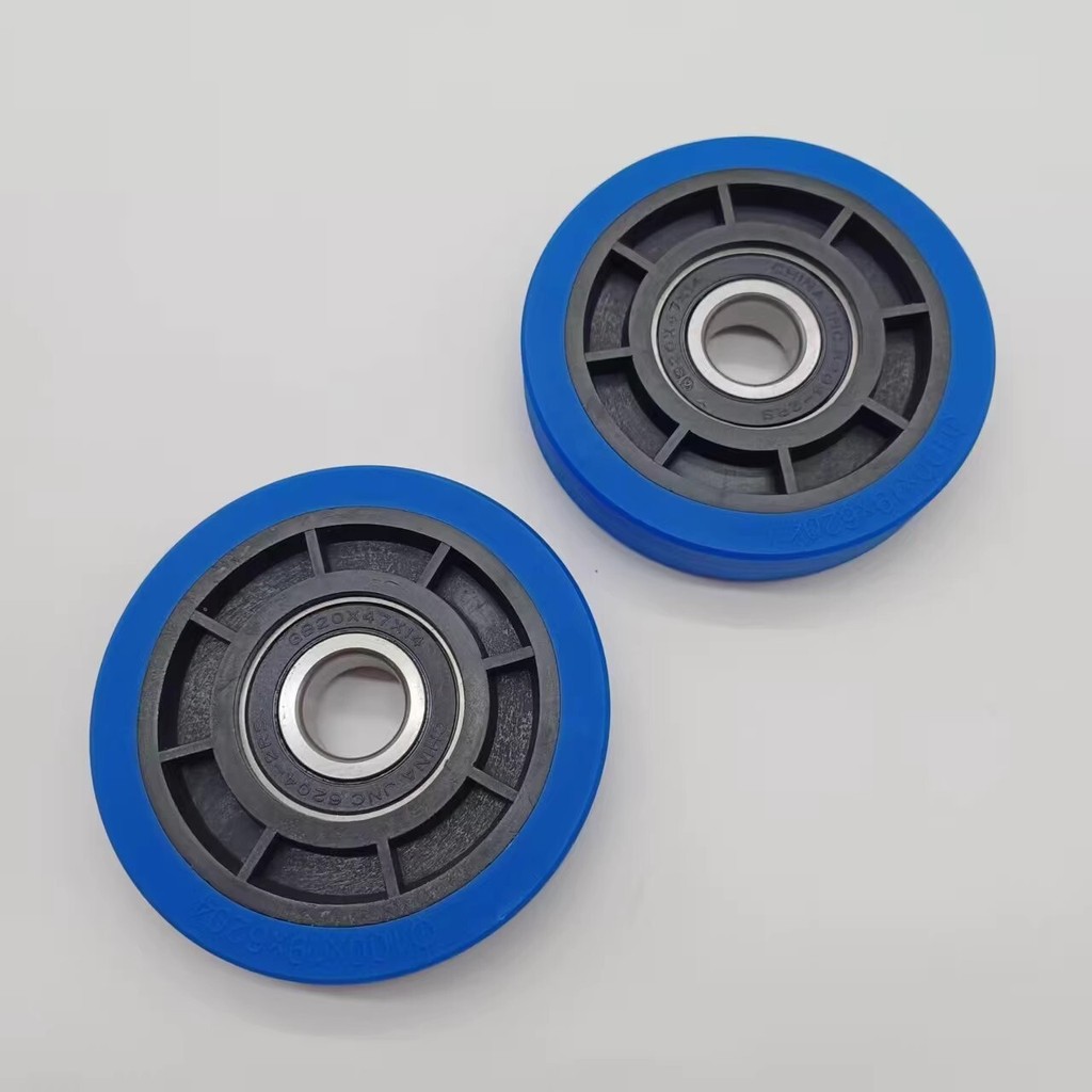 Step wheel of elevator escalator, roller skeleton wheel, main and ...