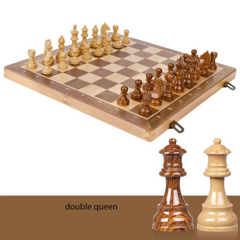 Knight Staunton German Chessmen 34 Pieces Heavy Chess Set Backgammon ...
