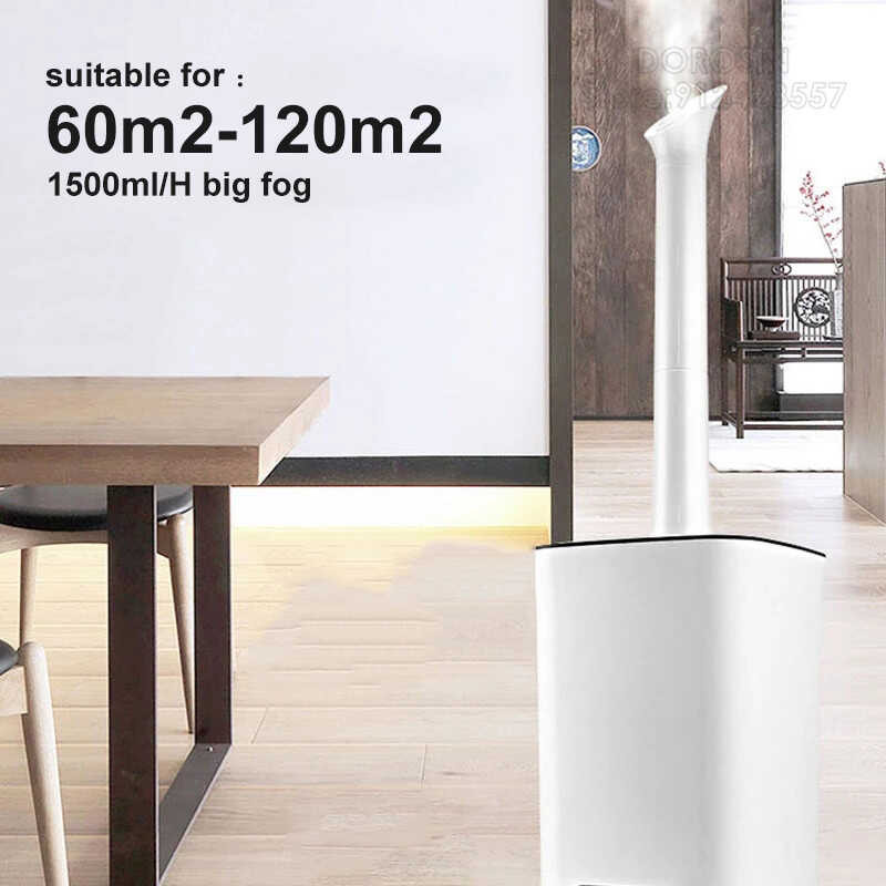 Commercial 1500Ml/H Humidifier 3 Core Big Fog Industry Electric Mist ...