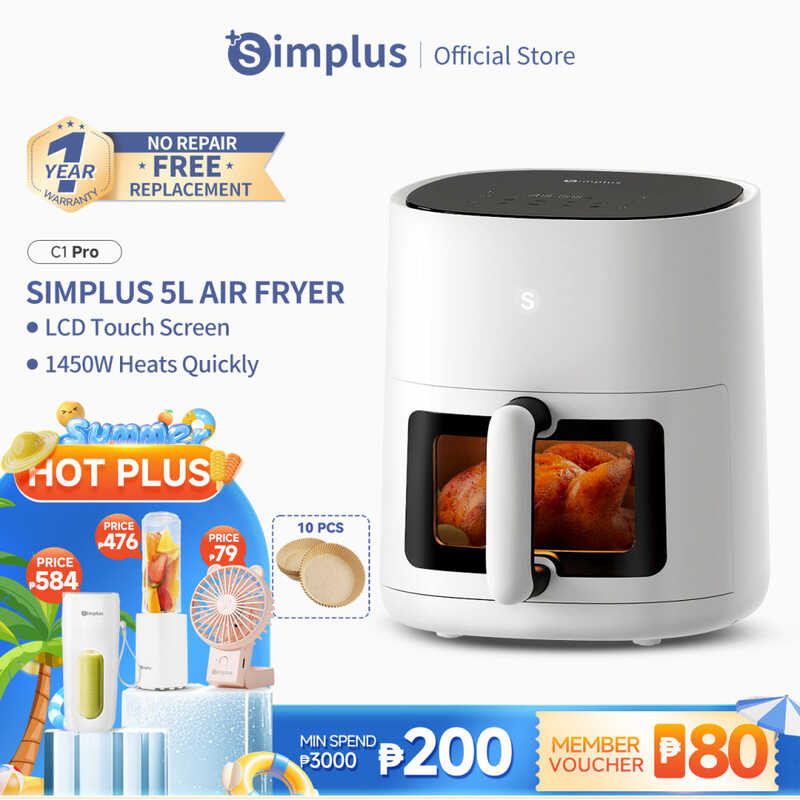 Simplus Air Fryer 5L Air Fryer Oil Free Fryer Multifunction Fryer ...