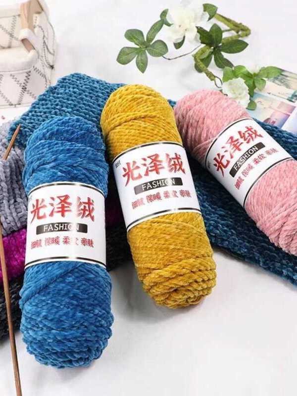 Three gloss velvet, chenille gold velvet, coarse yarn, handmade DIY ...