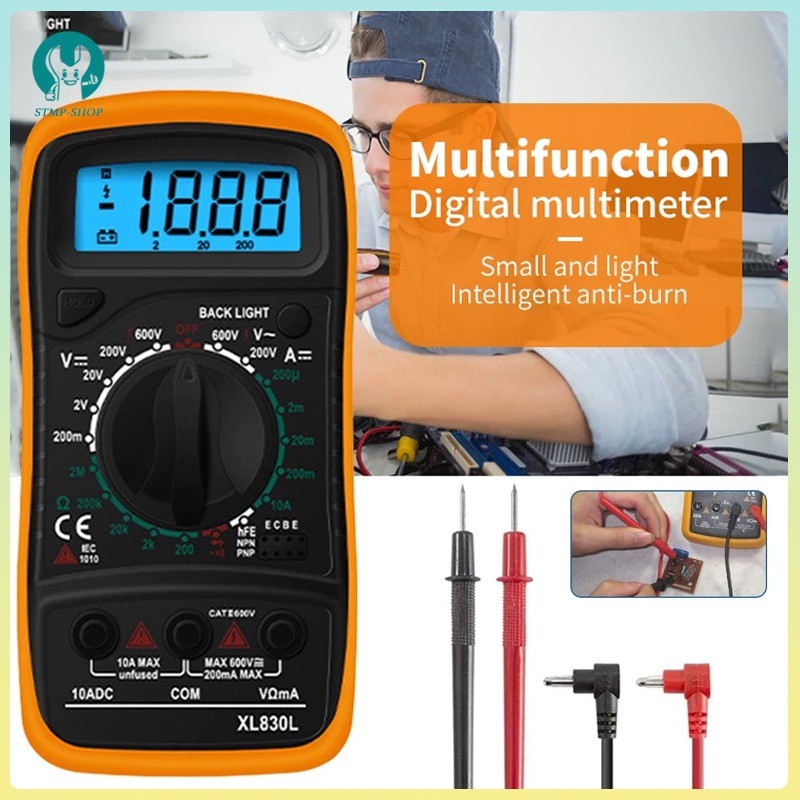 XL830L LCD Digital Tester Original Multimeter Manual-Ranging Multi ...