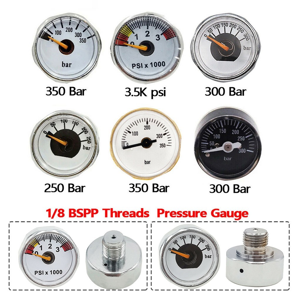 [WOES] PCP Air Mini Micro Pressure Gauge Manometre Manometer 1/8BSP ...