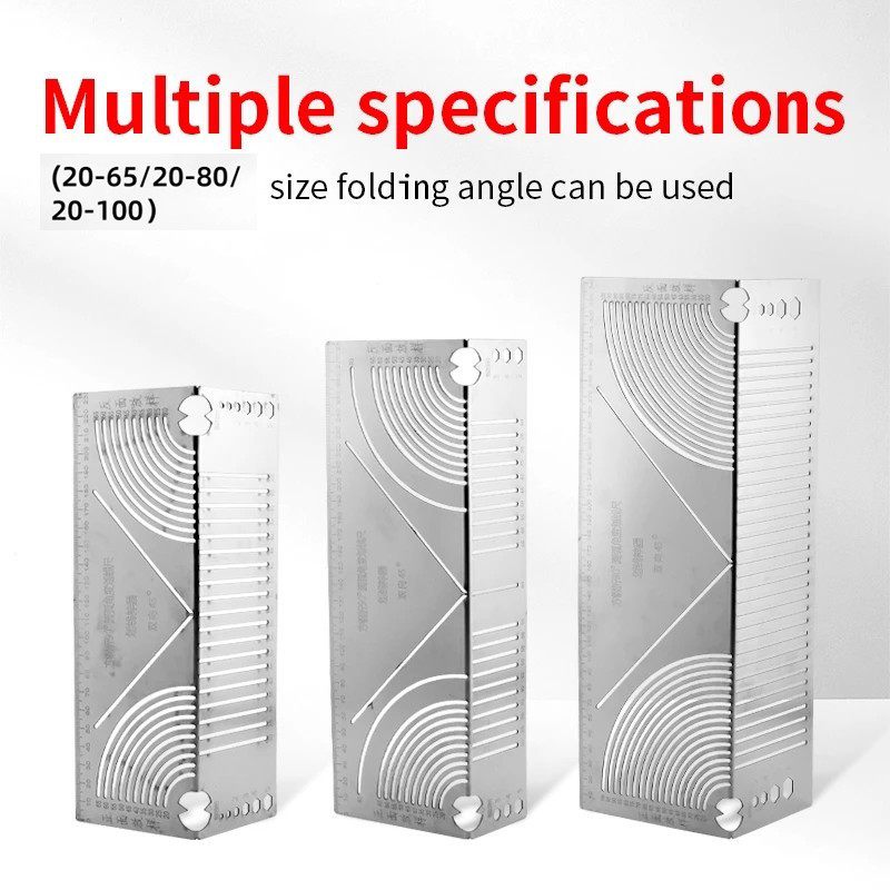 Multi-Drawing Ruler for Square Tube Rounded Corners and Angles 20-65mm ...