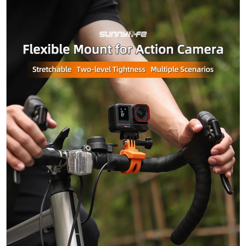Universal Action Camera Mount Silicone Adjustable Mini Flexible Bracket ...