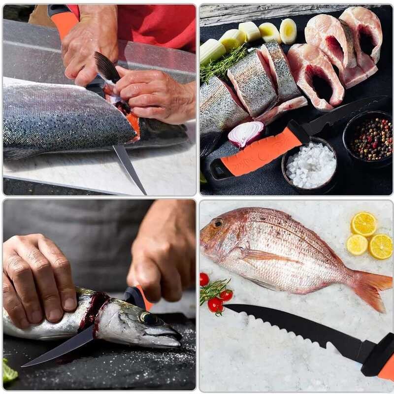Fishing 930 Fillet Boning Japanese Chef Fish Sashimi Kitchen Non-stick ...