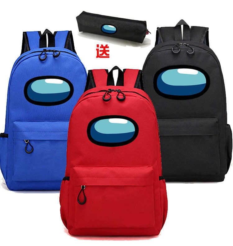 Among Backpack Us Canvas Multi Color Backpack For Primary And Secondary ...