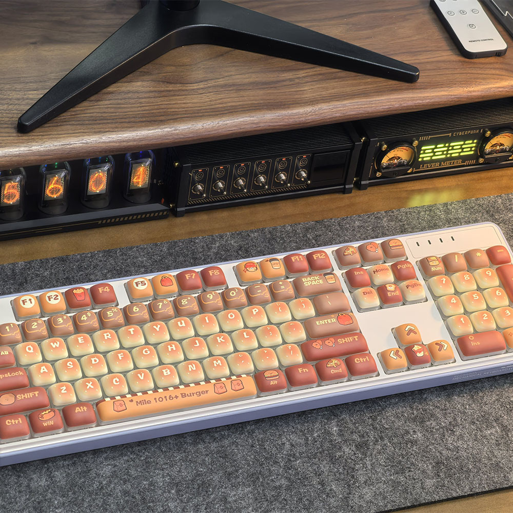 Hamburger Keycap MOG Profile PBT 120 Keys Light Transmission Wooting ...