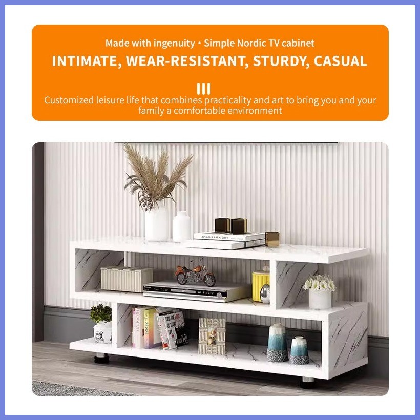 ♥️ ️COD️80/120CM TV Rack Cabinet Table Modern Living Room Storage ...