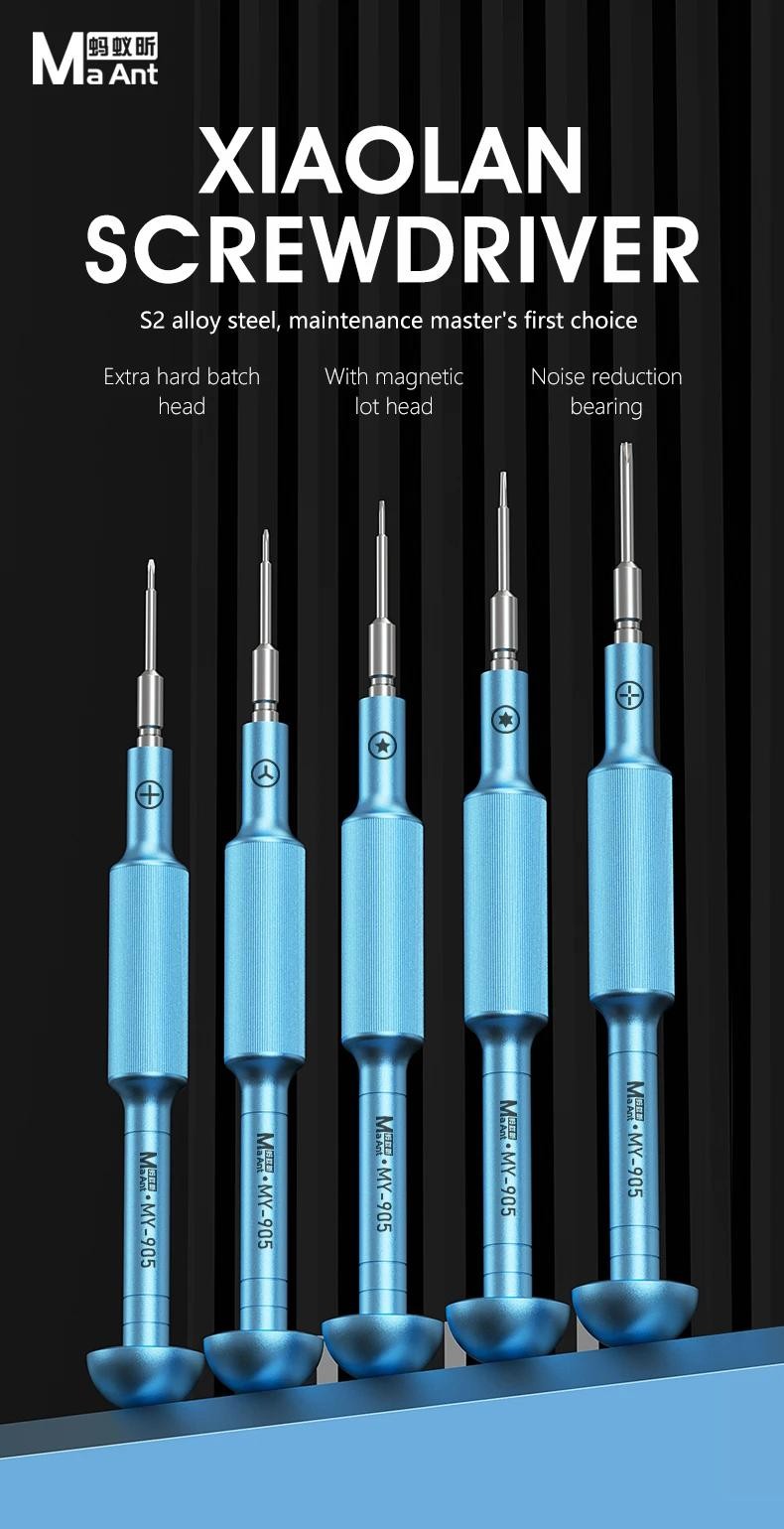 MaAnt MY-905 Precision Screwdriver Set S2 with Magnetic Bit for IPhone ...