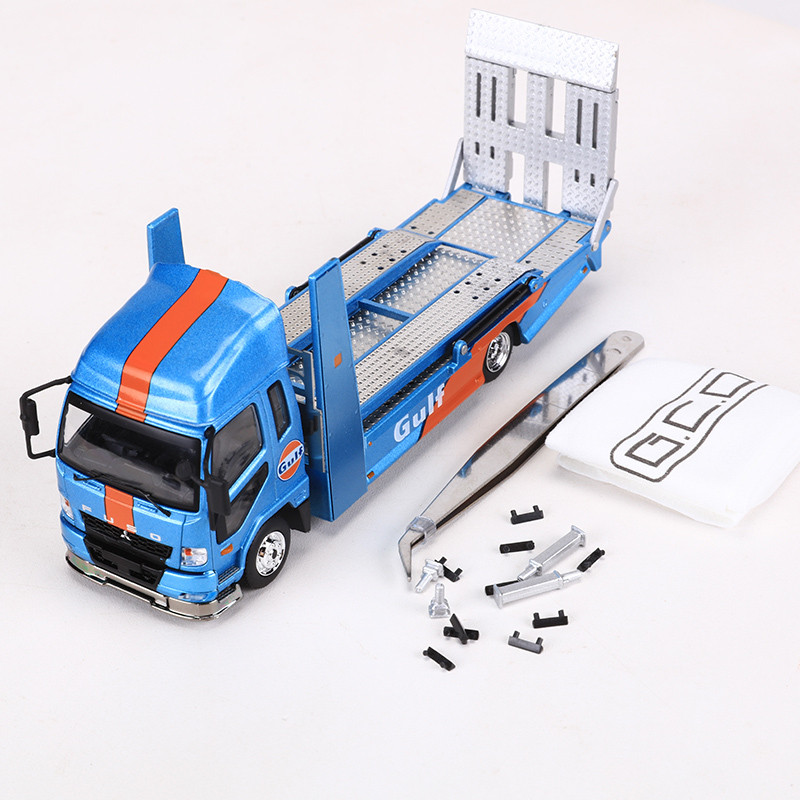 1:64 D LBWK LB-TRUCKS Double-Decker Trailer Fuso Super Great Alloy ...