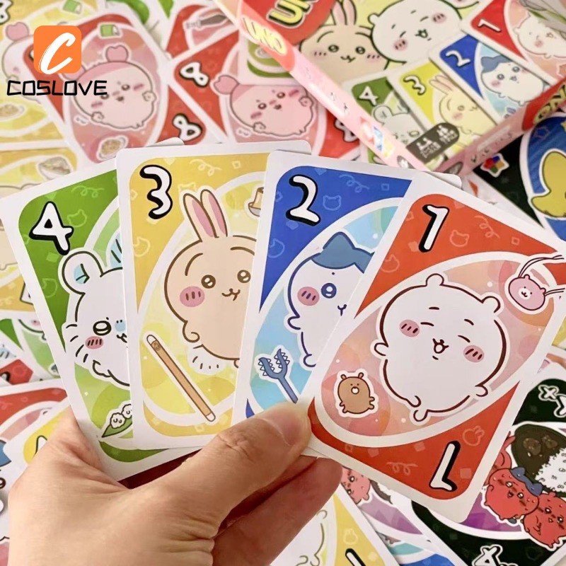 Cute Style Chiikawa Uno Cards Suit For Birthday Fan Made Version ...