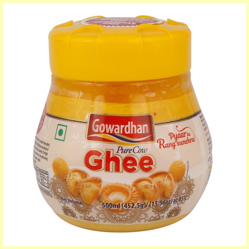 ஐ ♞Gowardhan Pure Cow Ghee - Indian Clarified Butter From India (500ml ...