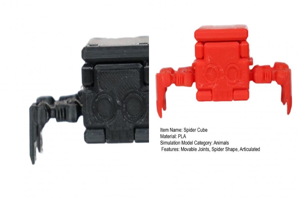 Travel Spider Cube Toy 3d Printed Spider Ornament 3d Printed ...