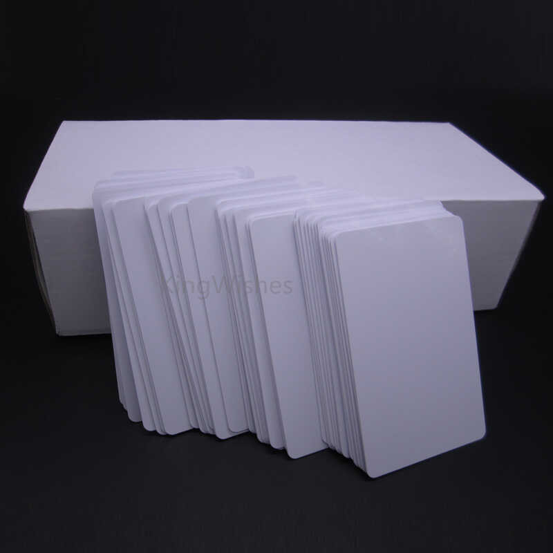 Blank 230Pcs Inkjet White Cards Cr80 PVC Plastic Parehong Side ...