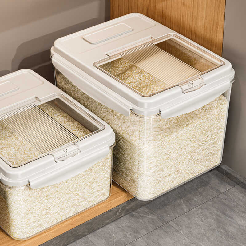 10Kg Box Sealed Large Capacity Grain Jar Bucket Rice Storage Container ...
