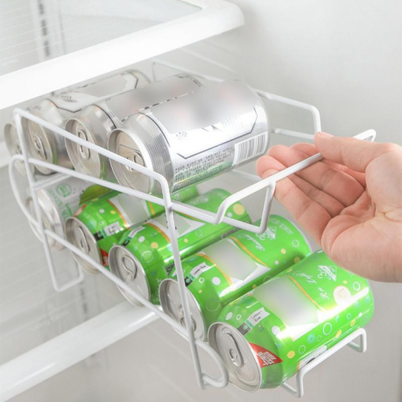 Refrigerator 49 Kitchen Storage Shelf Desktop Double Layer Organizer ...