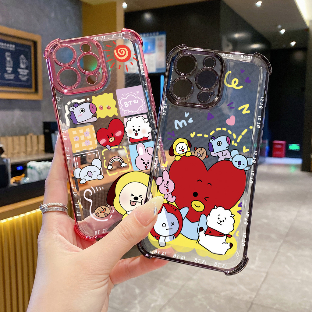 for Infinix Hot 50i 40i 40 Pro 30 Play Note 30 Smart 9 8 BTS BT21 Clear ...