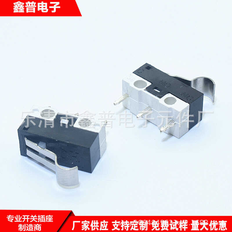 3-pin micro switch KW-10 small micro switch straight insertion bending ...