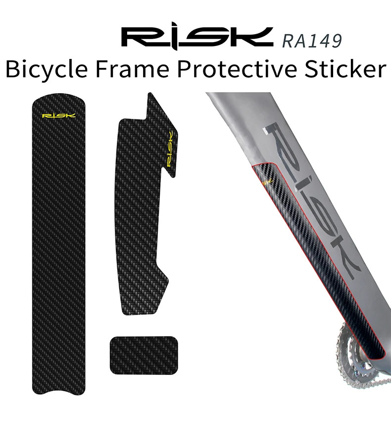 RISK Bicycle Chain Protective Stickers MTB Bike Frame Anti-scratch Road ...