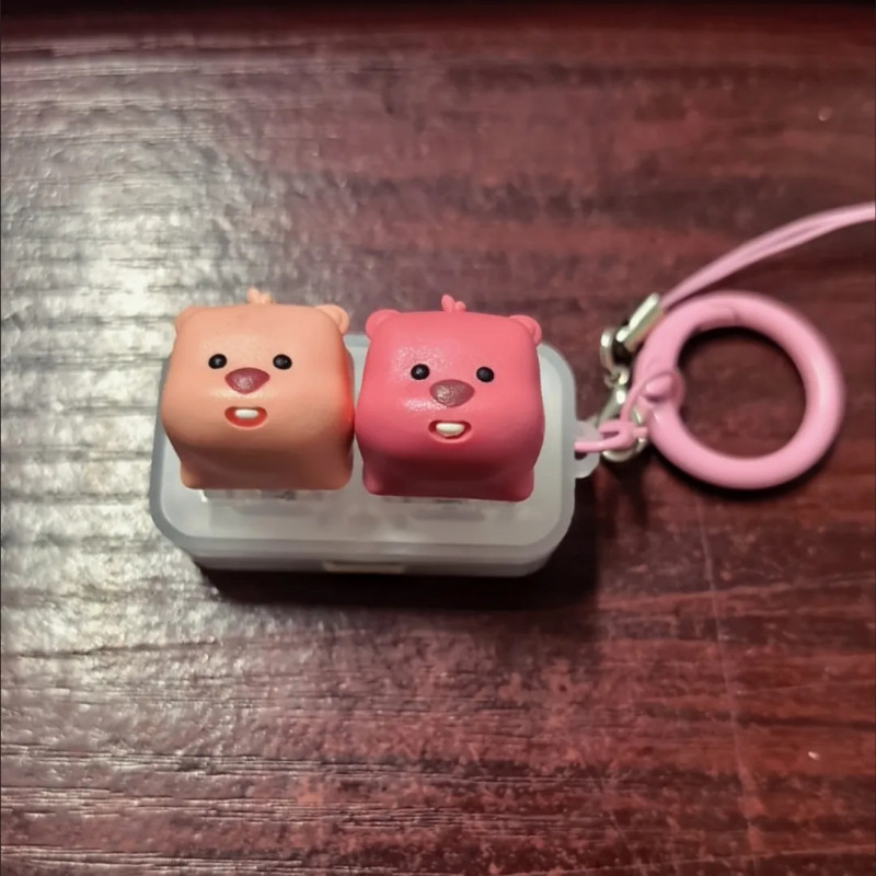 Loopy Keycap Cute Cartoon MX Switch 3D Mechanical Handmade Resin ...