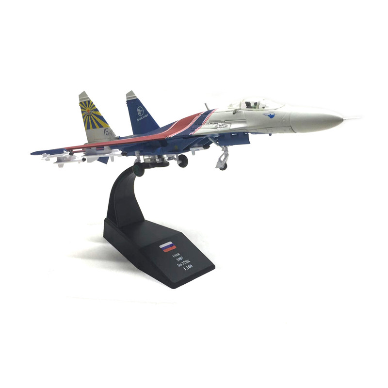 JASON TUTU 1/100 Scale Russia Su27 Military Aircraft Model Su-27 ...