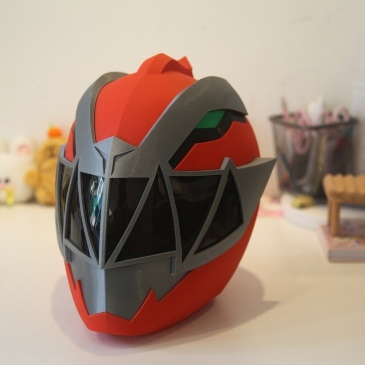 Party SuppliesKishiryu Sentai Ryusoulger Red 3D Printed Cosplay Helmet ...