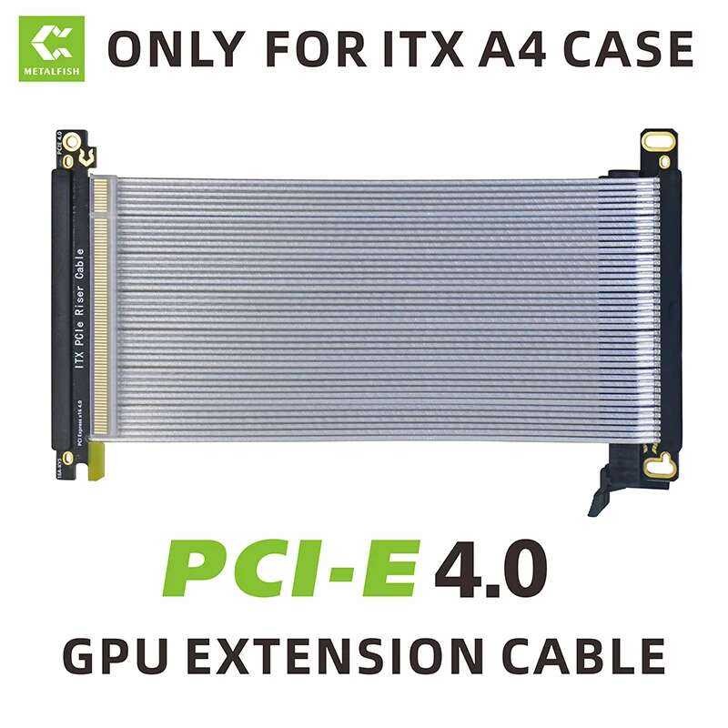 X16 Pcie3.0 Riser Cable White GPU Extension Wire Para Sa ITX A4 ...