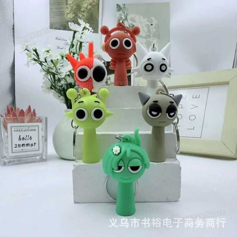 runki Game Incredibox Key Chains Cartoon Figure Car Keychain Ring Kids ...
