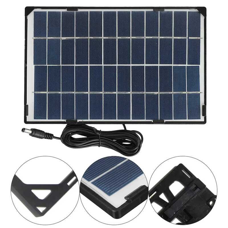 W V Pc Energy Outdoor Camera Fan Garden Lighting Portable Polysilicon Solar Panel Power