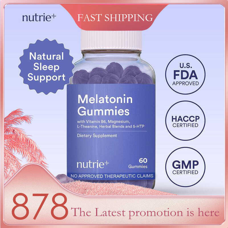 Nutrie 10Mg Melatonin Gummies 5Htp 60Pcs (Sleep Dietary Supplement Anti