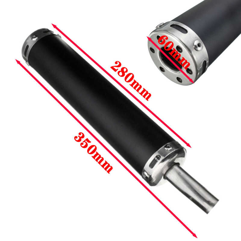 Dalawang 20Mm Scooter Dirt Motorcycle Racing Exhaust Pipe 60X280mm ...