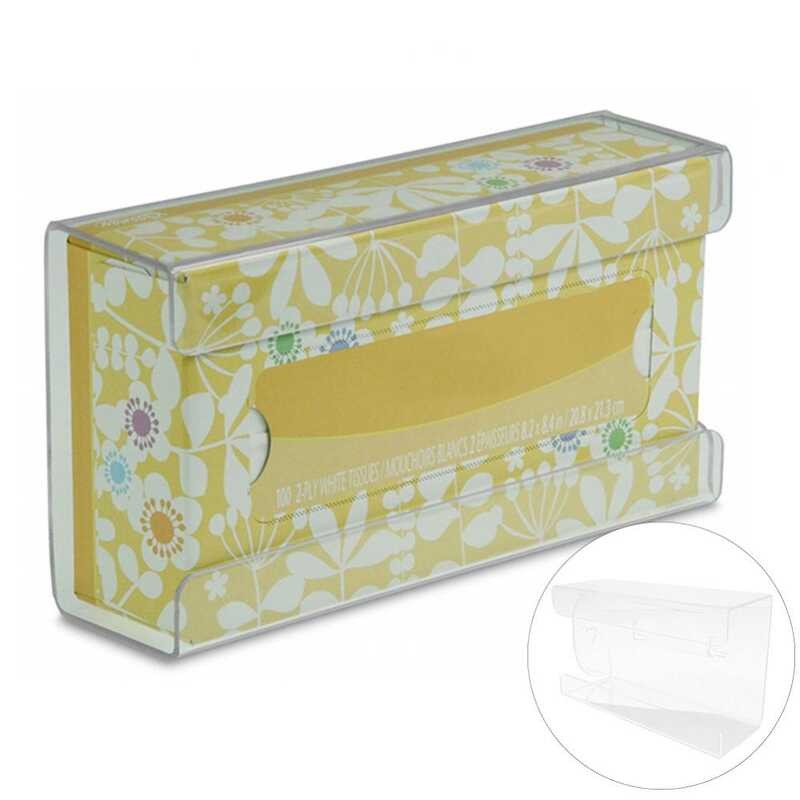 Wall Acrylic Mounted Disposable Tissue Home Organizer Storage Box ...