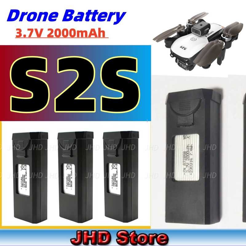 Batterie Lipo 2000mAh 3.7V – Remplacement Pour Drone LSRC S2S RC – Autonomie Prolongée